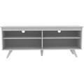 Walker Edison Furniture Walker Edison W58SCCWH 58 in. Wood Simple Contemporary Console - White W58SCCWH